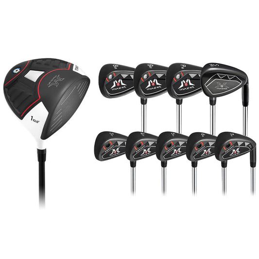Titanium Golf Drivers Black + Golf Iron Set Right Handed