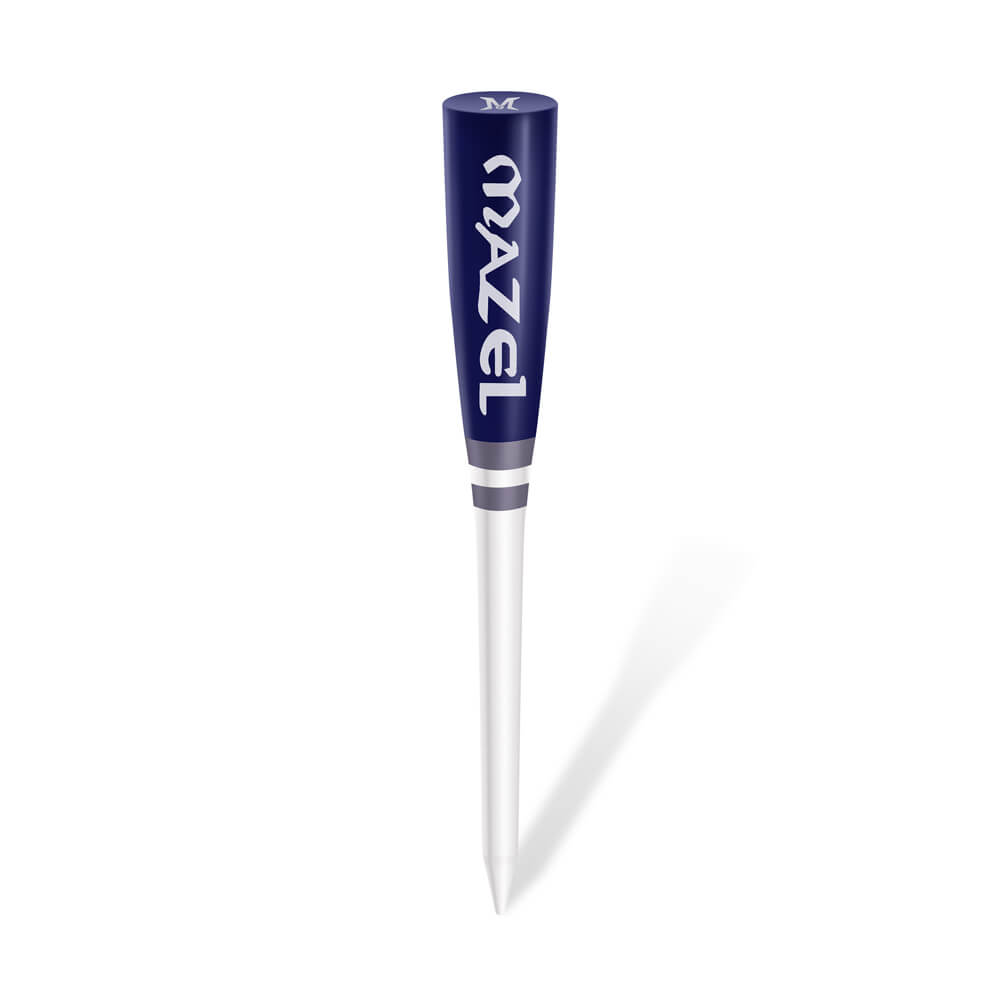 baseball bat shaped golf tees blue 3