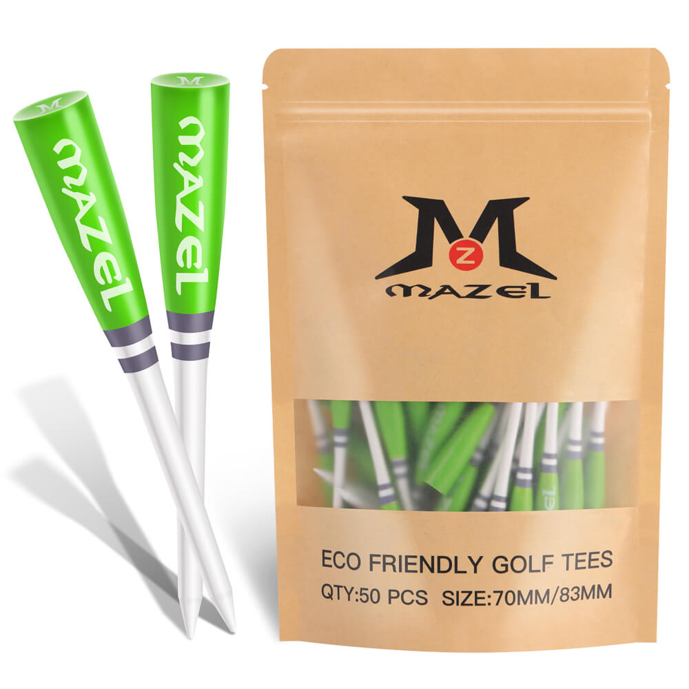 baseball bat shaped golf tees green 3