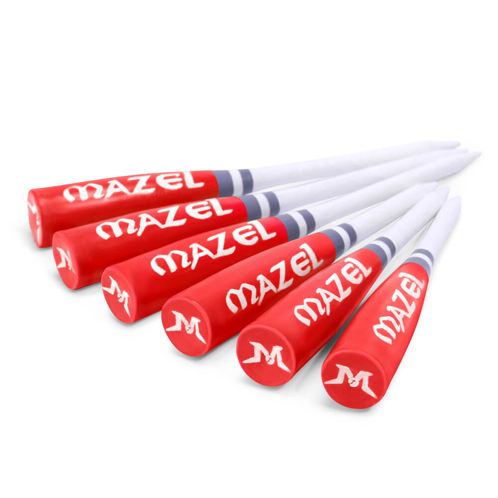 baseball bat shaped golf tees red 3